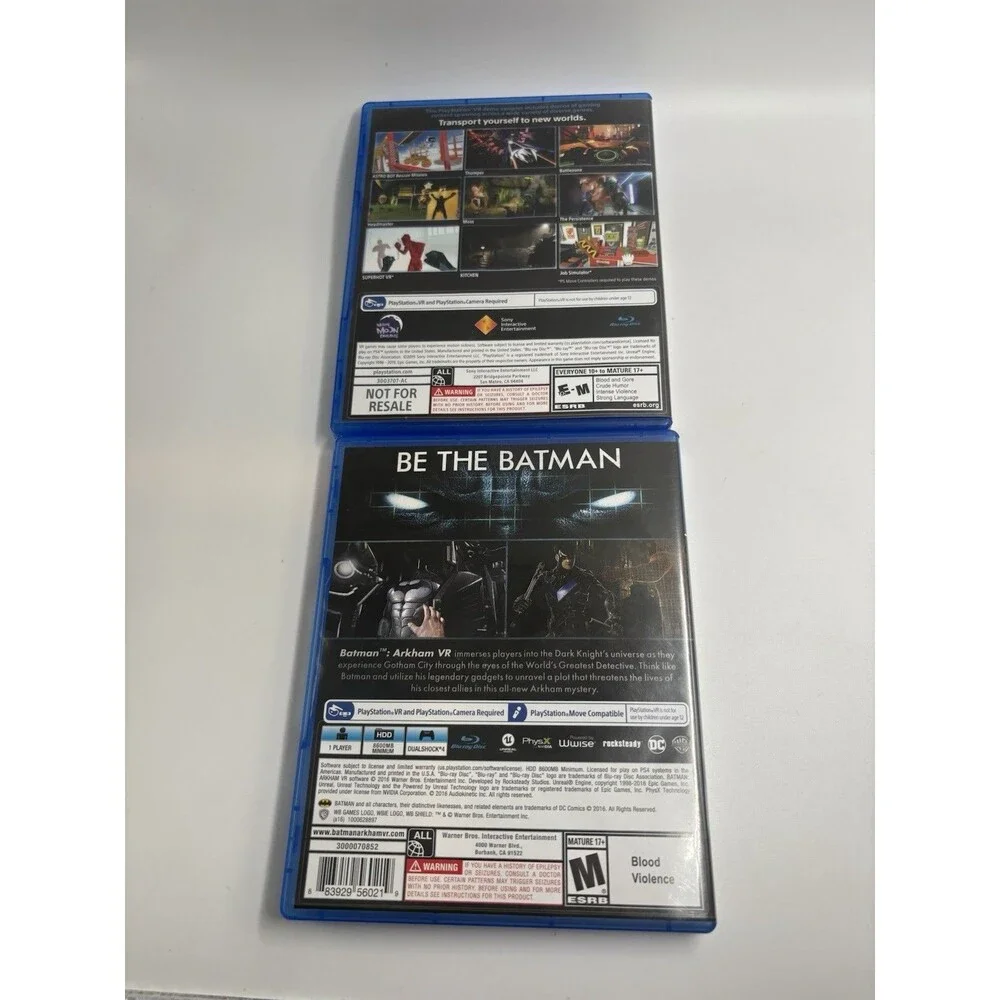 Batman: Arkham VR For Playstation 4 - Sony PlayStation VR + PSVR Demo Disc 3